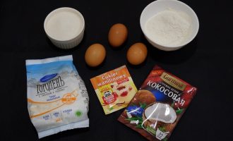 Ингредиенты для кокосовых сырников