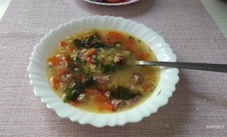 Гороховый суп с ребрышками