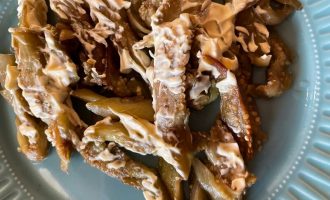 Баклажаны с чесноком и плавленым сыром