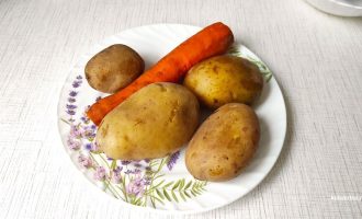 Картошка с морковью отварные
