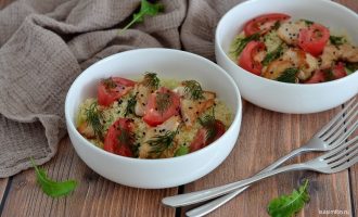 Индейка с кускусом и овощами