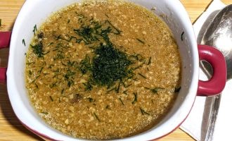 Суп с грибами и орехами