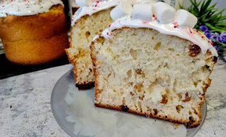 Кулич с глазурью
